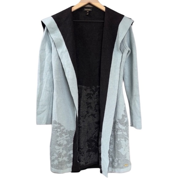 Escada Sweaters - Escada Open Front Cardigan Wool Blend Sweater XS